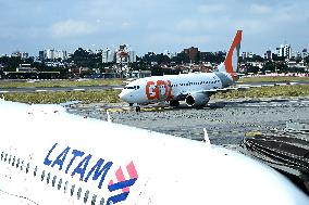 Brazilian Airlines At Congonhas Airport In The State Of São Paulo Brazil.