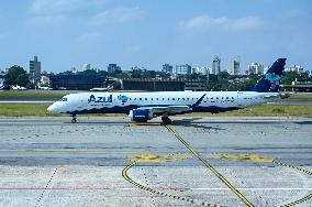 Brazilian Airlines At Congonhas Airport In The State Of São Paulo Brazil.