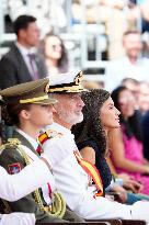 Royals Preside Over The Ceremony Of Delivery Of Royal Dispatches To The New Navy Officers In Marin