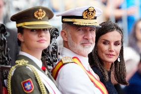 Royals Preside Over The Ceremony Of Delivery Of Royal Dispatches To The New Navy Officers In Marin