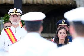 Royals Preside Over The Ceremony Of Delivery Of Royal Dispatches To The New Navy Officers In Marin