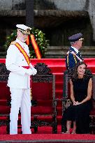 Royals Preside Over The Ceremony Of Delivery Of Royal Dispatches To The New Navy Officers In Marin