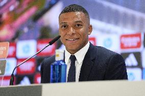 Spanish football La Liga match - Presentation of Real Madrid's new player Kilyan Mbappe