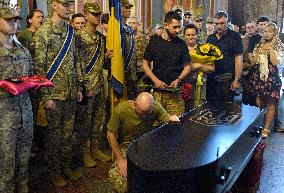 Memorial service for OUN battalion commander Mykola Kokhanivskyi in Kyiv