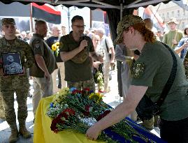 Memorial service for OUN battalion commander Mykola Kokhanivskyi in Kyiv