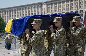 Memorial service for OUN battalion commander Mykola Kokhanivskyi in Kyiv