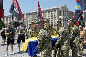 Memorial service for OUN battalion commander Mykola Kokhanivskyi in Kyiv