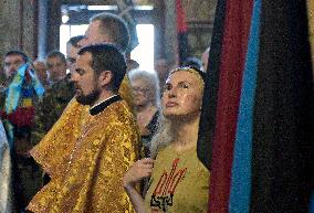 Memorial service for OUN battalion commander Mykola Kokhanivskyi in Kyiv