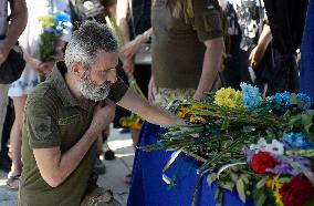 Memorial service for OUN battalion commander Mykola Kokhanivskyi in Kyiv