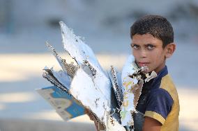 MIDEAST-GAZA-NUSEIRAT REFUGEE CAMP-ISRAELI ATTACK