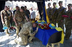 Memorial service for OUN battalion commander Mykola Kokhanivskyi in Kyiv