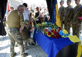 Memorial service for OUN battalion commander Mykola Kokhanivskyi in Kyiv