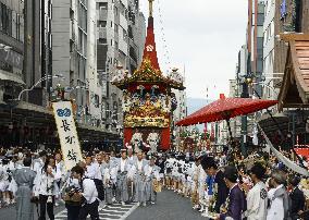 "Yamahoko" parade in Kyoto's Gion Festival