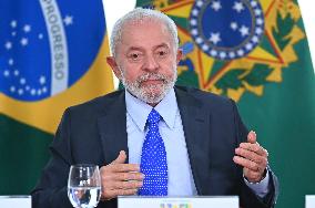 Brazil's President Luiz Inácio Lula Da Silva Meeting With Businessmen