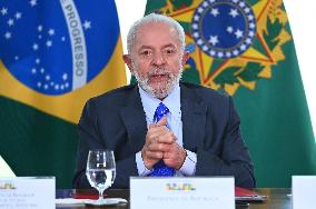 Brazil's President Luiz Inácio Lula Da Silva Meeting With Businessmen