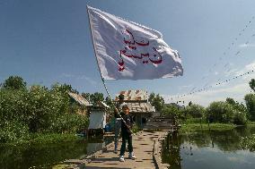 Muharram Procession In Interiors Of Dal Lake Kashmir