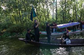 Muharram Procession In Interiors Of Dal Lake Kashmir