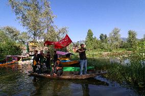 Muharram Procession In Interiors Of Dal Lake Kashmir