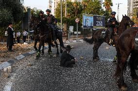 Ultra-Orthodox Jews Protest - Israel