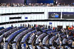 Roberta Metsola Reelected EU Parliament President - Strasbourg