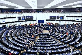 Roberta Metsola Reelected EU Parliament President - Strasbourg