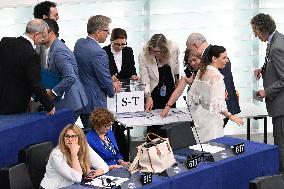 Roberta Metsola Reelected EU Parliament President - Strasbourg