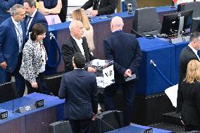 Roberta Metsola Reelected EU Parliament President - Strasbourg