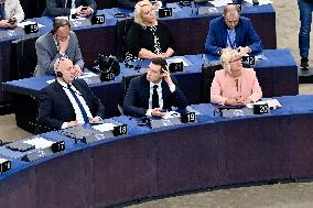 Roberta Metsola Reelected EU Parliament President - Strasbourg