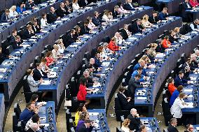 Roberta Metsola Reelected EU Parliament President - Strasbourg