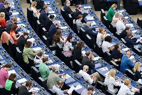 Roberta Metsola Reelected EU Parliament President - Strasbourg