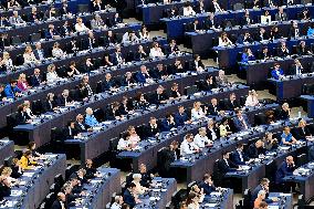 Roberta Metsola Reelected EU Parliament President - Strasbourg