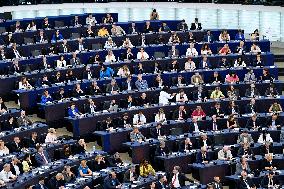 Roberta Metsola Reelected EU Parliament President - Strasbourg