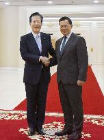 Komeito head meets Cambodia's prime minister