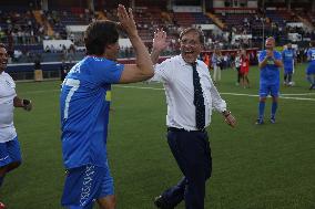 PARTITA DEL CUORE 2024 : NAZIONALE CANTANTI VS NAZIONALE POLITICI ALLO STADIO GRAN SASSO DI AQUILA