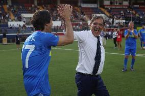 PARTITA DEL CUORE 2024 : NAZIONALE CANTANTI VS NAZIONALE POLITICI ALLO STADIO GRAN SASSO DI AQUILA