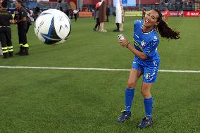 PARTITA DEL CUORE 2024 : NAZIONALE CANTANTI VS NAZIONALE POLITICI ALLO STADIO GRAN SASSO DI AQUILA