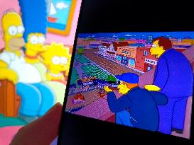 Cartoon The Simpsons Removed