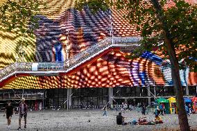 Paris 2024 - Nike Transforms Centre Pompidou Into A Sporting Canvas