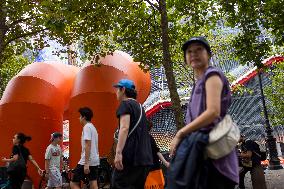 Paris 2024 - Nike Transforms Centre Pompidou Into A Sporting Canvas