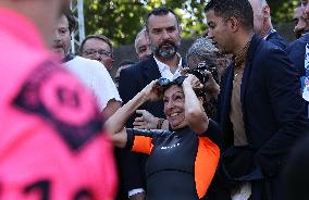 (SP)FRANCE-PARIS-SEINE RIVER-MAYOR SWIMS