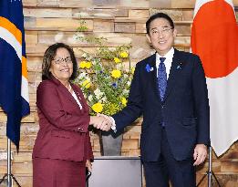 Japan, Marshall Islands leaders hold talks