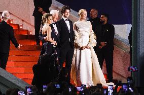 The Red Carpet For The Premiere Of  Oh, Canada During The 77th Cannes Film Festival