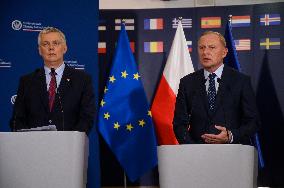 Press Conference About The Situation At The Polish-Belarusian Border.