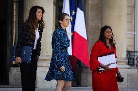 Council Of Ministers At The Elysee Palace, In Paris