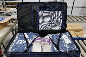 Paris 2024 - Preparation of Le Coq Sportif equipment, suitcases for Olympic Games