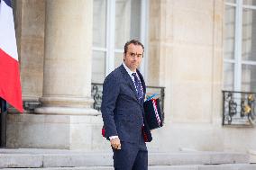 Council Of Ministers At The Elysee Palace, In Paris