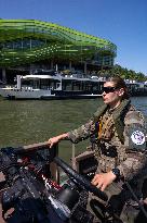 French Army Secures Access to Seine River Before Olympic Games - Paris