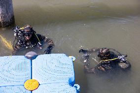 French Army Secures Access to Seine River Before Olympic Games - Paris