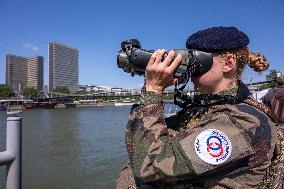 French Army Secures Access to Seine River Before Olympic Games - Paris