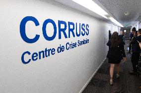 French Ministers visit the CORRUSS center - Paris